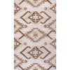 Sumak High-Low Pile Neutral Diamond Kilim Indoor/Outdoor Area Rug - JONATHAN Y - 2 of 4