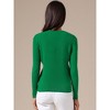 INSPIRE CHIC Women's Long Sleeve V Neck Button Decor Elegant Ribbed Knit Tops - 4 of 4