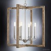 Urban Ambiance Luxury Modern Farmhouse Chandelier,  28-3/4"H x 26"W,  Galvanized Steel Finish, UHP2741 - 3 of 4