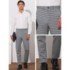 Lars Amadeus Men's Classic Straight Leg Business Plaid Trousers - 4 of 4