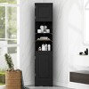 NicBex Bathroom Storage Cabinet,66.9 inch High Floor Coner Cabinet with 2 Doors and Adjustable Shelves for Bathroom - 2 of 4