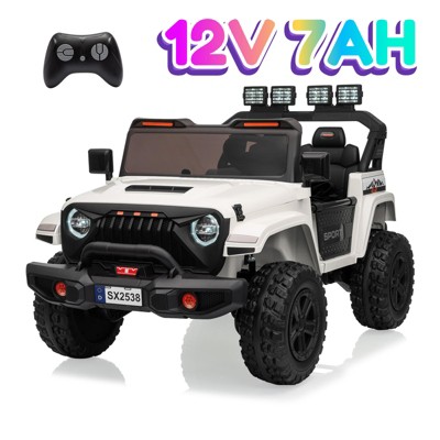 24V Powered Wheels 2-Seater Kids Ride-On Car with Remote Control, Ride On Off-road Car Toy with Adjustable Speeds, Musics, Easy Assembly