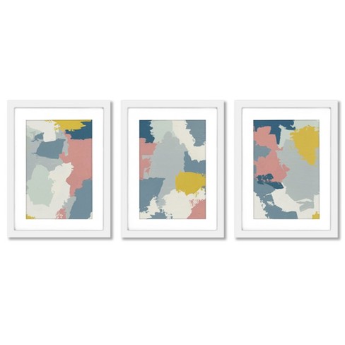 Americanflat Architecture (set Of 3) Triptych Wall Art Brooklyn