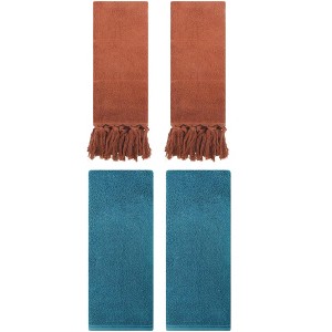 REGALWOVEN 4 Pcs Cotton Bathroom Hand Towels - 1 of 4