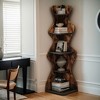 Hommoo 68.9" Tall 5-Tier Corner Bookshelf - 3 of 4