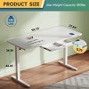 GALAXHERO 55 Inch Electric Standing Desk with Drawers, Whole-Piece Glass Adjustable Height Desk, Quick-Install Stand Up Desk - 3 of 4