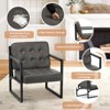 COLAMY Accent Arm Chair, Modern Accent Chairs for Home Office- Grey - 3 of 4