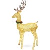 Joiedomi 5ft Gold Buck with Wreath&Ribbon Yard Light Christmas Outdoor Deer Yard Lights Decor - 3 of 4