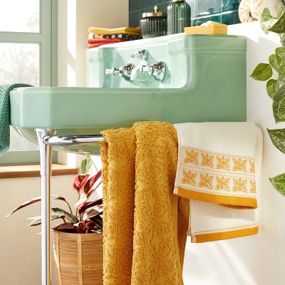 Butterflies Bath Towel Yellow - Opalhouse&#8482; designed with Jungalow&#8482;