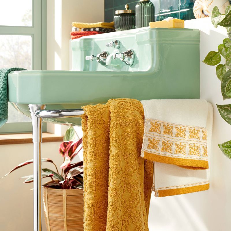 Butterflies Bath Towel Yellow - Opalhouse&#8482; designed with Jungalow&#8482;, 3 of 7