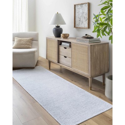 Hauteloom Isako Light Blue Solid Washable Area Rug