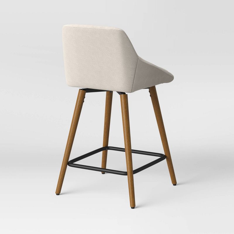 Timo Swivel Counter Height Barstool with Wood - Threshold™, 5 of 15