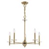 Livex Lighting Bennington 5 - Light Chandelier in  Antique Brass - 3 of 4