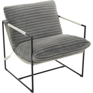 Accent Chair for Living Room, Modern Metal Framed Upholstered Armchair, Lounge Chair for Bedroom, Living Room, Reading Room - 1 of 4