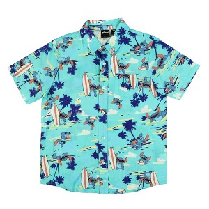 Seven Times Six Disney Stitch Hawaiian Shirt Boys' Button-Up Short