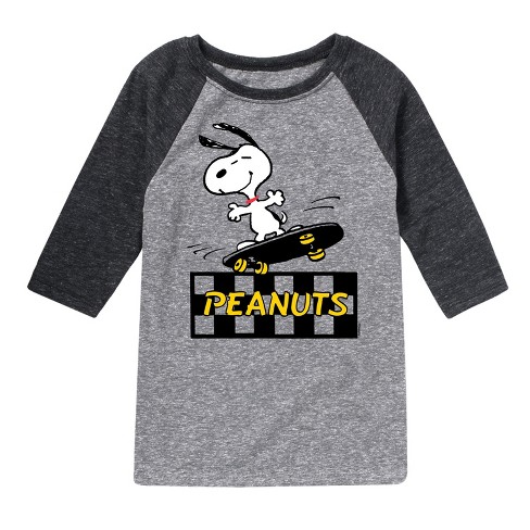 Peanuts Snoopy Skater - Athletic Heather/heather Black - 2t : Target