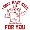 Girl's Toy Story Alien I Only Have Eyes for You T-Shirt - 2 of 4