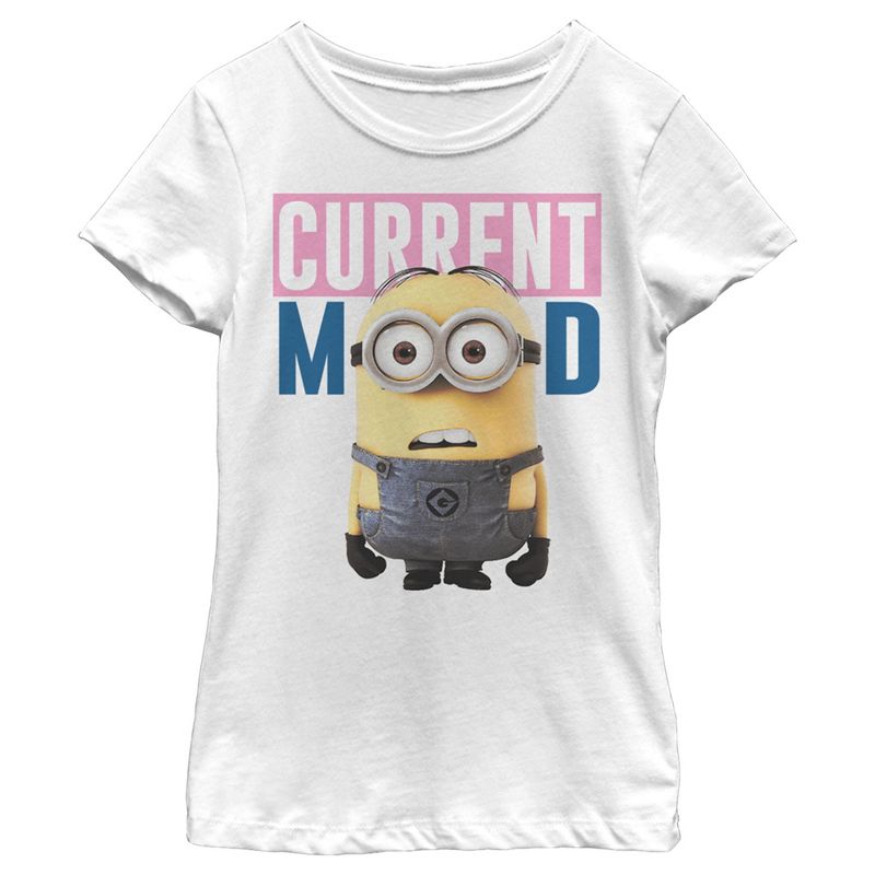 Girl's Despicable Me Current Mood Minion T-Shirt, 1 of 5