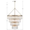 Crystorama Lighting Emory 22 - Light Chandelier in  Modern Gold - 4 of 4