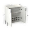 GDFStudio Leif 32" Modern Storage Cabinet with Wine Rack and Adjustable Shelf - 3 of 4