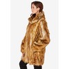 Roaman's Women's Plus Size Short Faux Fur Coat - 4 of 4