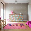 Disney Princess 4'6"X6'6" Icons Kids' Rug: Skid-Resistant Nylon for Kids Bedroom Decor - 2 of 4