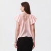 Women's Short Sleeve Peasant Top - A New Day™ - 2 of 3