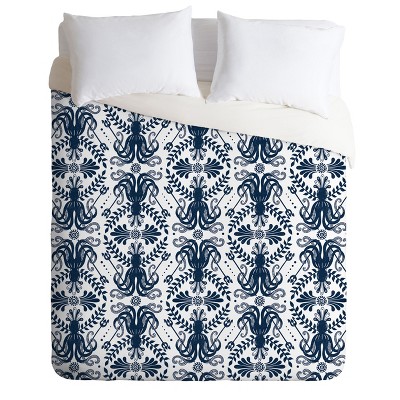 Heather Dutton Geometric Mythos Oceanic Duvet Set - Deny Designs : Target