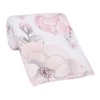 Lambs & Ivy Botanical Baby Watercolor Floral Pink Fleece Baby Blanket - 4 of 4