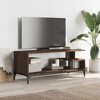 CLIHOME 42" Powder-Coated Steel TV Cabinet and Consoles Table With Open Self, Display Storage Cabinet - 2 of 4