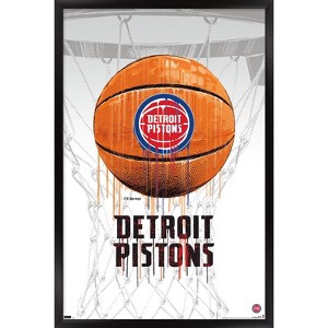 Trends International NBA Detroit Pistons - Drip Basketball 21 Framed Wall Poster Prints - 1 of 4