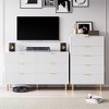White 6 Drawer Dresser for Bedroom - 4 of 4