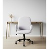 HomeRoots Beige and Black Adjustable Height Swivel Rolling Office Chair - 2 of 4