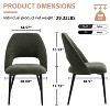 Set of 2 YOUNIKE Modern Armless Dining Chairs Upholstered Kitchen & Dining Room Chairs Vanity Side Chair 22.83"Wx22.05"Dx34.65"H - 2 of 4