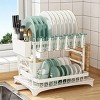 Racxily Dish Drying Rack for Kitchen Counter - Large Dish Rack with Drainboard - 2 of 4