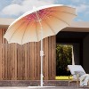 MOEPISY 9ft Pagoda Patio Umbrella, 360° Rotation, Push Button Tilt and Easy Crank - 3 of 4