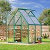 Outdoor Greenhouse, Large Walk in Greenhouses for Outdoors and Garden Planting, Polycarbonate Greenhouse with Enhanced Aluminum Frame - 2 of 4