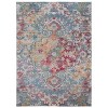 Windsor WDS353 Power Loomed Area Rug - Aqua/Fuchsia - 5'x7' - Safavieh. - 2 of 3
