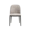 LeisureMod Verve 5-Piece Dining Set - 36" Round MDF Top Table, 4 Leather Dining Side Chairs - 3 of 4