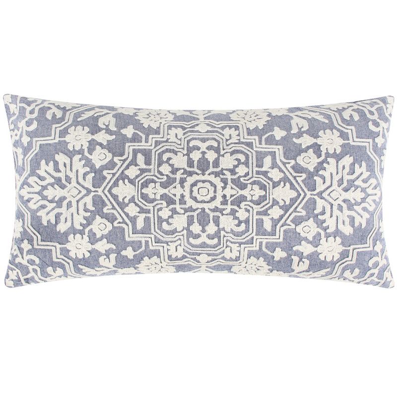 Emel Grey Embroidered Pillow - Levtex Home, 1 of 5