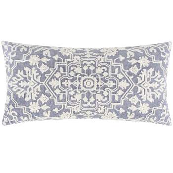 Emel Grey Embroidered Pillow - Levtex Home
