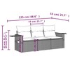 vidaXL Garden Sofa Set - 3 of 3
