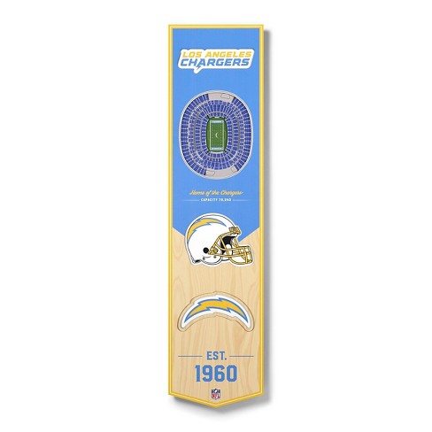 8 x 32 NFL Los Angeles Chargers 3D Stadium Banner