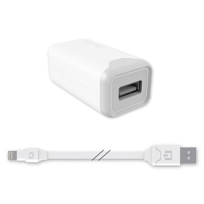 Qmadix - Wall Charger 2.4a For Apple Lightning Devices - White