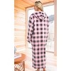 ADR Women's Zip Up Robe with Hood, Women's Long Zipper Robe, Warm Cozy Hooded Bathrobe - 3 of 3