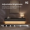 POVISON 79" Black Floating TV Console with LED Lights, Modern Wall-Mounted Media Console with Storage, LED TV Stand, Perfect for 75-inch TVs - 4 of 4