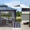 YARDSIGHT 10x13ft Outdoor Hardtop Gazebo - Double-Tier Polycarbonate Roof, Sturdy Aluminum Frame, with Curtains & Netting for Backyard, Patio, or Lawn - 4 of 4