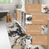 COZONY Washable Abstract Rug, Modern Marble Print Low Pile Carpet for Living Room and Office - 2 of 4