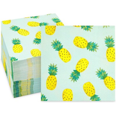 Sparkle and Bash 100 Pack Pineapple Party Cocktail Napkins (5 In)