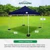 Caravan Canopy V-Series 10 x 10' 2 Straight Leg Sidewall Kit & 10 x 10' Entry Level Angled Leg Instant Canopy w/Set of 4 Black Cement Weights - 4 of 4